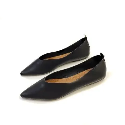 Korean Retro Pointed Flats Size 31 32 Women's Large Small Shoes