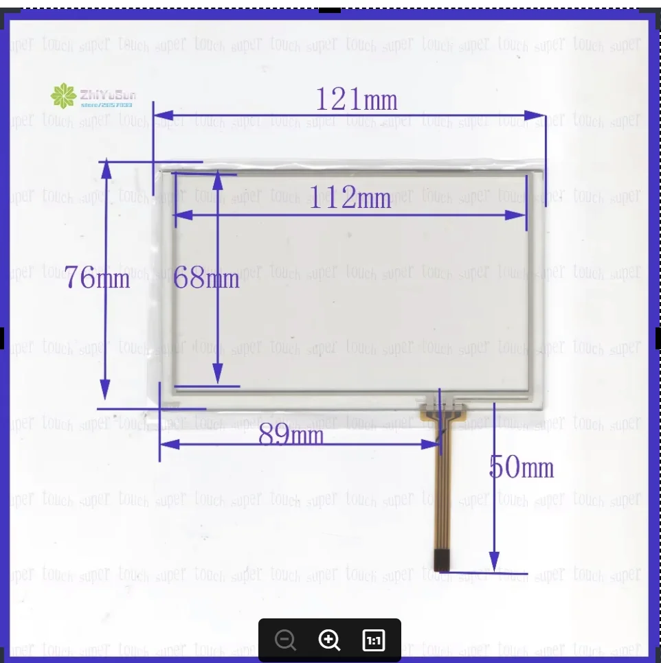 wholes  121mm*76mm 5inch 4 lins Touch Screen glass touchsensor 121*76glass digitizer Good This is compatible