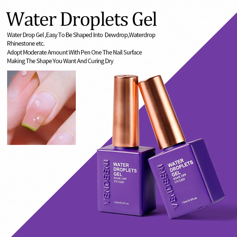 Vendeeni 27 Arten UV-Funktionsgel Nagellack Basislack Chrom Matt Top Coat Blüten-Folientransfer-Gel Universelles Katzenaugen-Gel – Detail 22