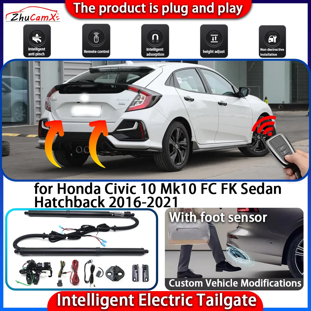 

Smart Powered Tailgate System for Honda Civic 10 Mk10 FC FK Sedan Hatchback 2016-2021 Automatic Intelligent Trunk Lift Kit