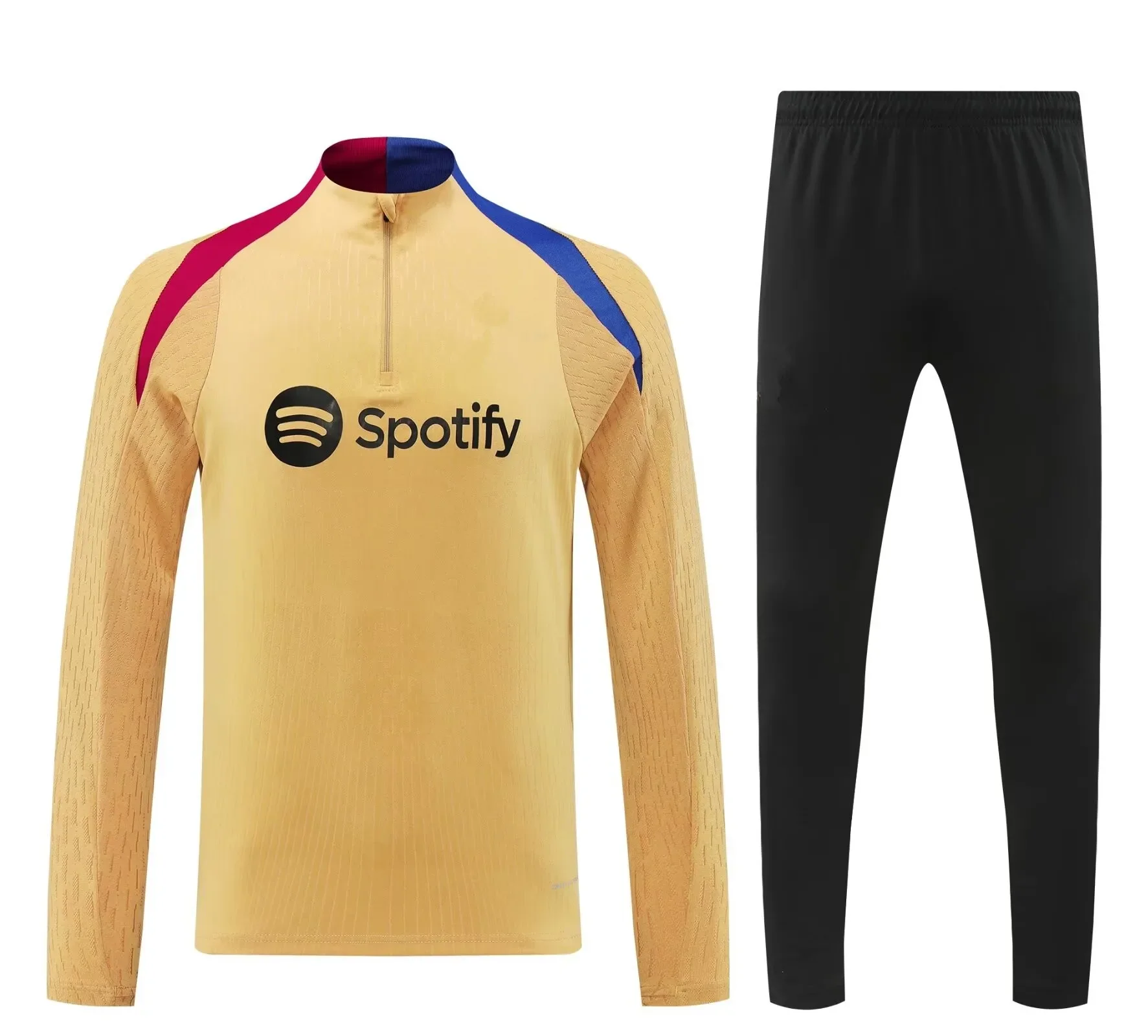 NEUES Sportset für Männer und Kinder, Jungen, Mädchen, Barcaes, Fans, Jacke mit halbem Reißverschluss, Trainingsbekleidung, Spiele, Trikots, Fußball-Kit, Oberteile und Hosen