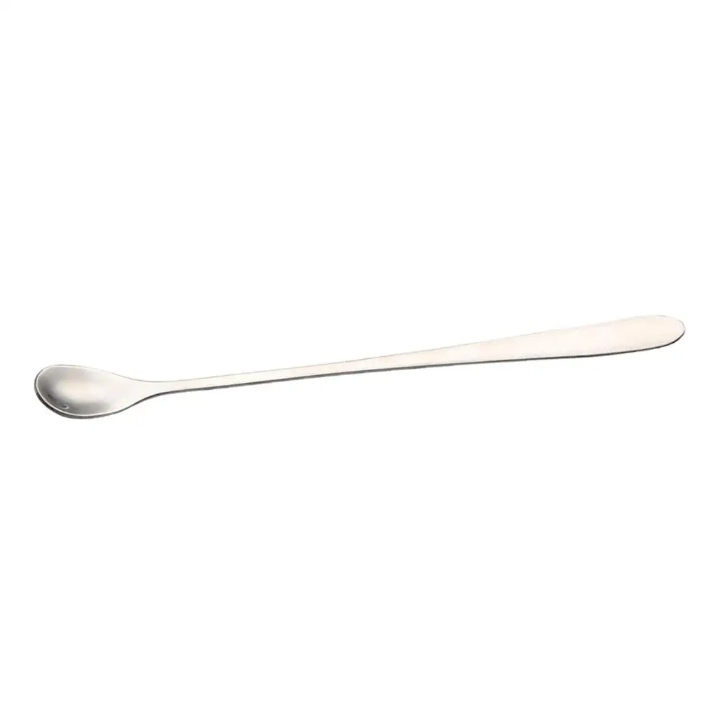 Long Handle Stirring Spoon Stainless Steel Mixing Dessert Coffee Tea Spoon for Kitchen Food Preparation