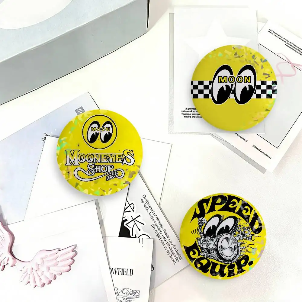 Fashion Brands M-Mooneyes Laser Badge Clothes Backpacks Hats Accessories Gifts For Children Friends Fans Collectibles