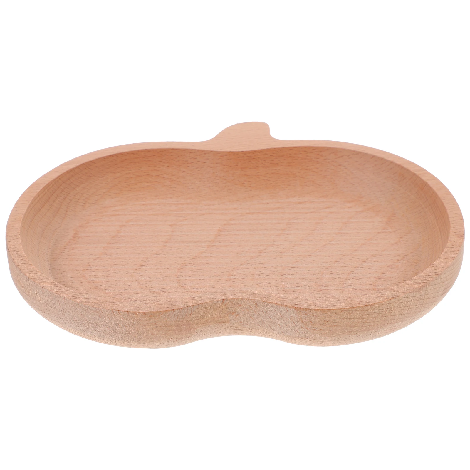 

Wooden Tray Plate Food Storage Fruit Bread Serving Dish Apple Shape Wood Dessert Tea Room Tray Safe Reliable Dining Deserts