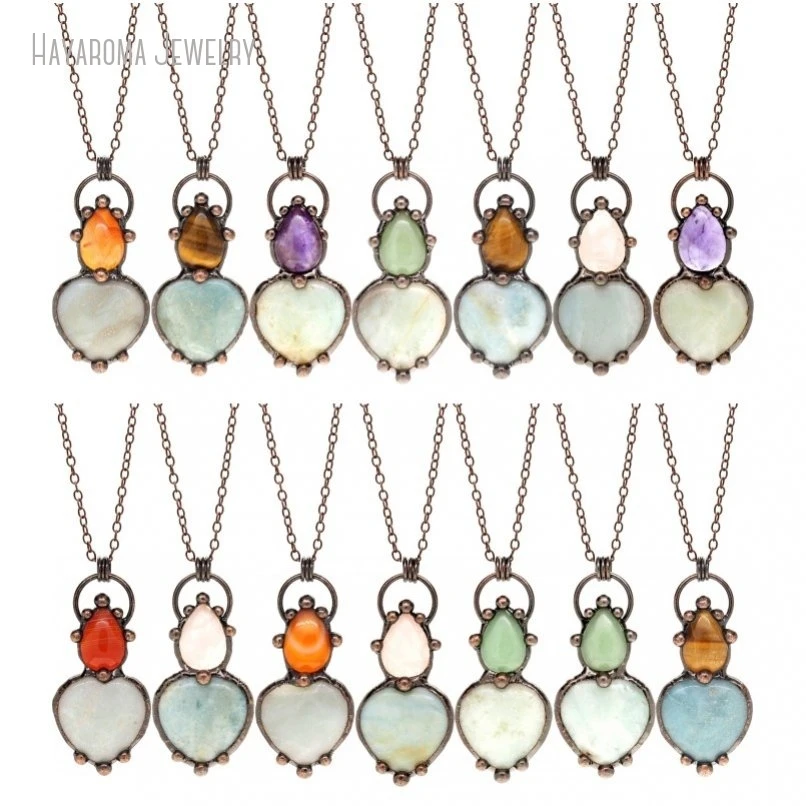 

12Pcs Wholesale Copper Tin Alloy Antique Bronze Color Chain Gift For Her Jewelry Handmade Vintage Necklace NM46930