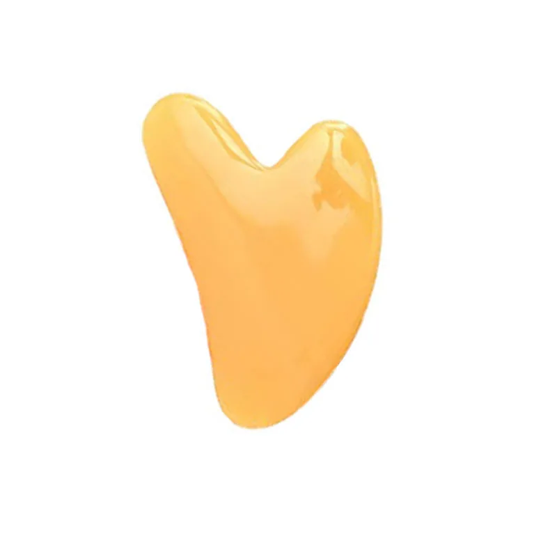 Hot Heart Rose Quartz Guasha Stone, Facial Jade Massage Scraping Board, Chin Nose Lifting Firming Skin Health Care Tool view 5