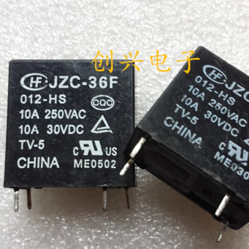 

（Brand New Original）1pcs/lot 100% original genuine relay:JZC-36F 012-HS 4pins