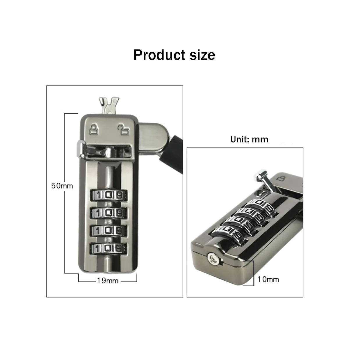 Laptop Slot 7000 3X5Mm Kleine Keyhole Computer Anti-Diefstal Slot Geschikt Voor Spirit Meer Brandende