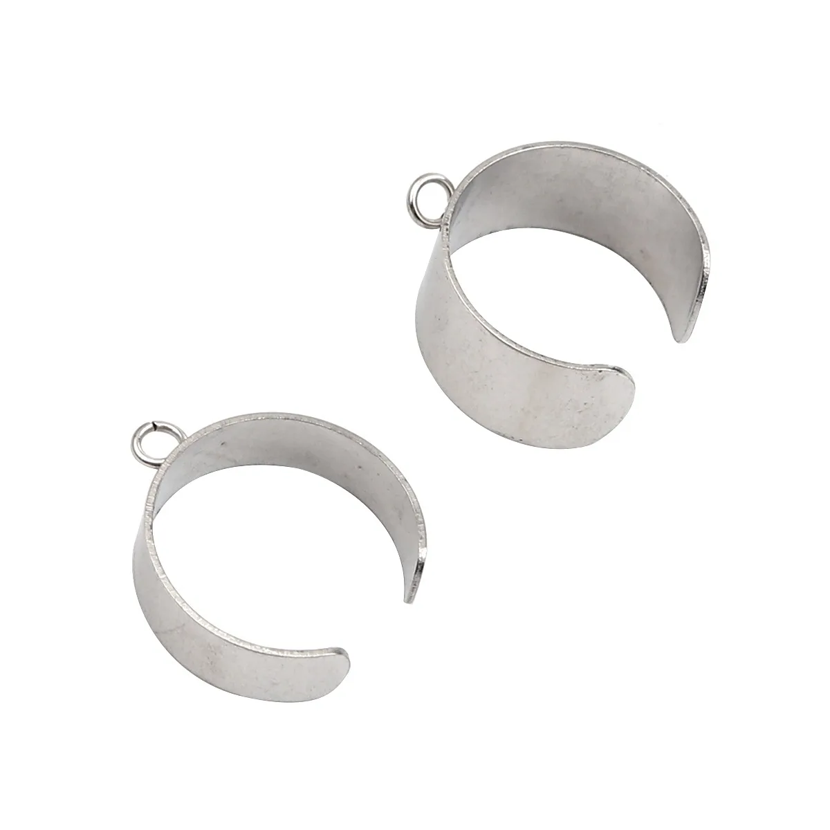 6mm 10mm Stainless Steel Open Adjustable Rings Gold Color Metal Round W/ Loop DIY Making Rings Jewelry Findings 18.1mm(US Sie 8) image 5