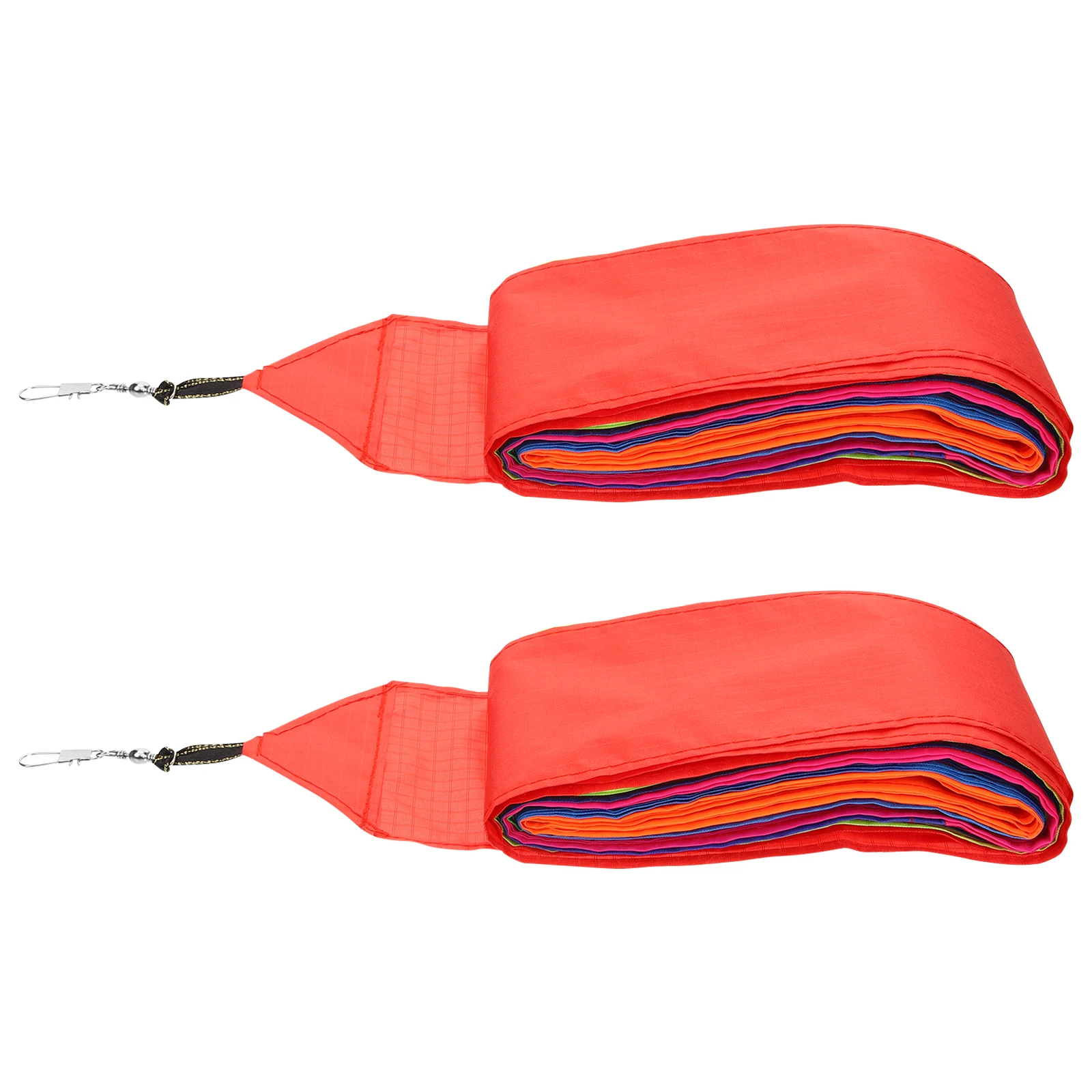2Pcs Colorful Rainbow Kite Tail Streamer Outdoor Kite Accessories Flying Decoration for Beach Park Garden Flying Kites Decor