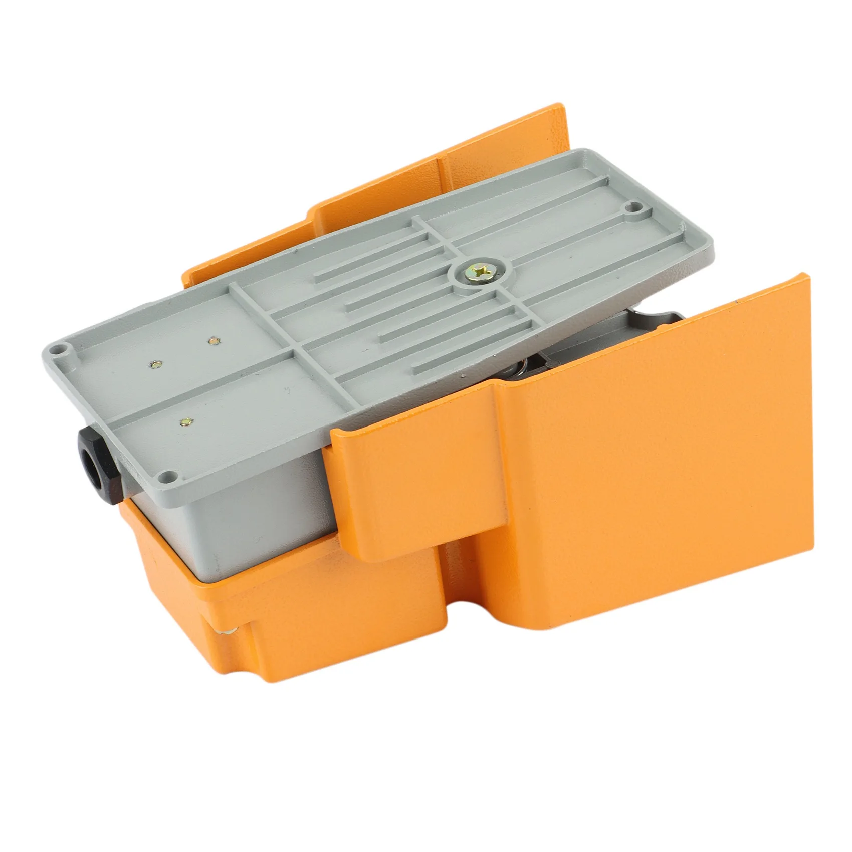 AWAH LTH-1/6 Foot Switch Aluminum Shell Machine Tool Parts Silver Point Electrical Power Industrial Reset Pedal Switch