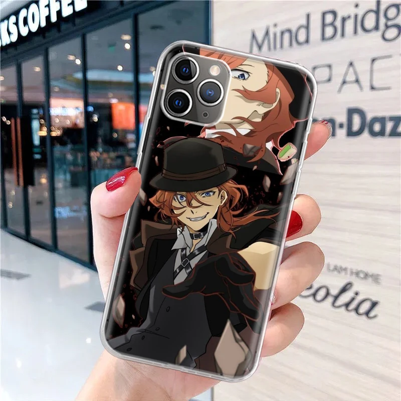 Bungo Stray Dogs Nakahara Chuuya Soft Phone Case for iPhone 16 15 14 Plus 13 12 Mini 11 Pro Max 7 + Apple XS X SE 2020 8 Print C