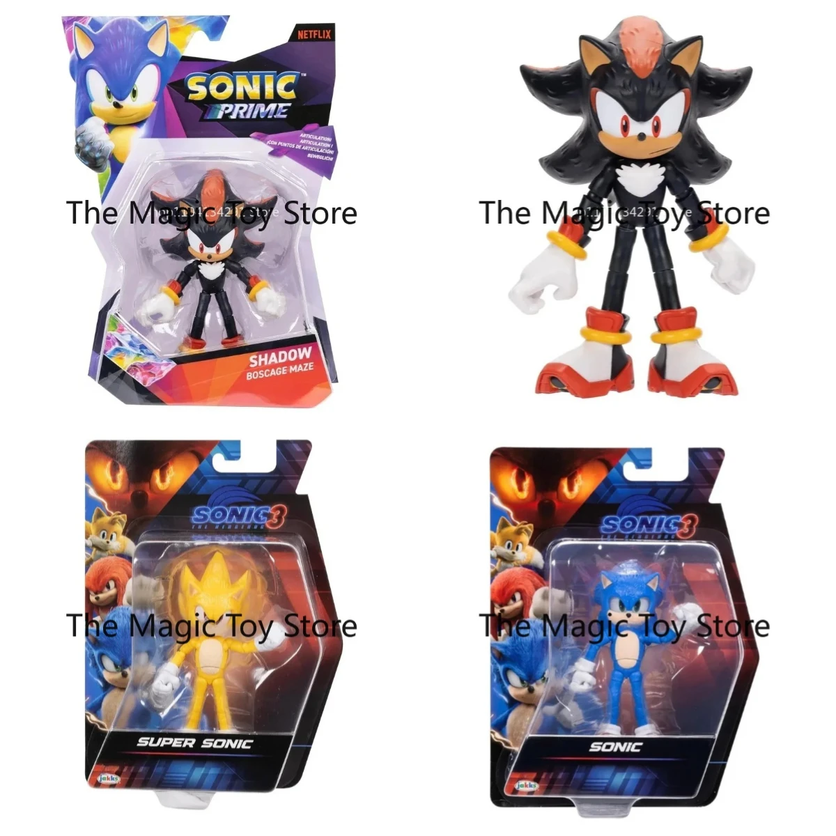 Figura Articulada de Metal Moderna de 4 Pulgadas de 'Sonic The Hedgehog' Original – Elegante Juguete de Escritorio, Coleccionable Clásico de Dibujos Animados, Juguete