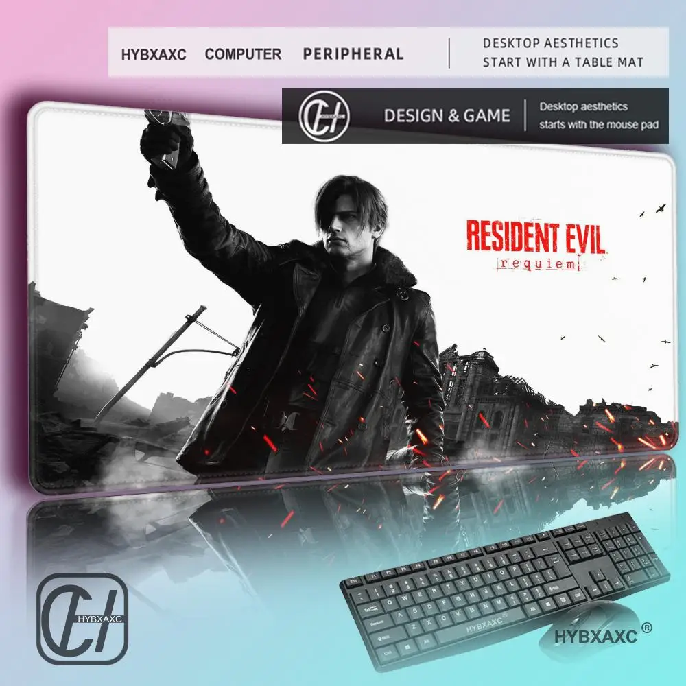 Gaming Long Mouse Pad R-Resident Evil Requiem Laptop Cabinet Non-slip Gamer Keyboard Deskmat Computer