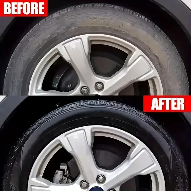 150ml Car Black Polish Wax Plastic & Leather Restorer For Dashboard Tire Leather Scratch Repair With Sponge - view 4