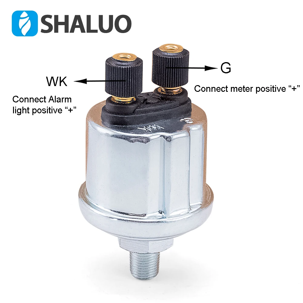 1/8NPT 0-10 bar Diesel Generator VDO Oil Pressure Sensor Electric Generator Stainless Crew Plug Alarm Sensor Plug