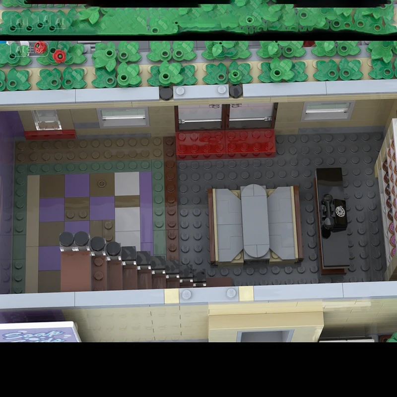 1165PCS MOC Discos and Apartments Stylish Block Modular DIY Model Building Blocks Birthday Toys Gift