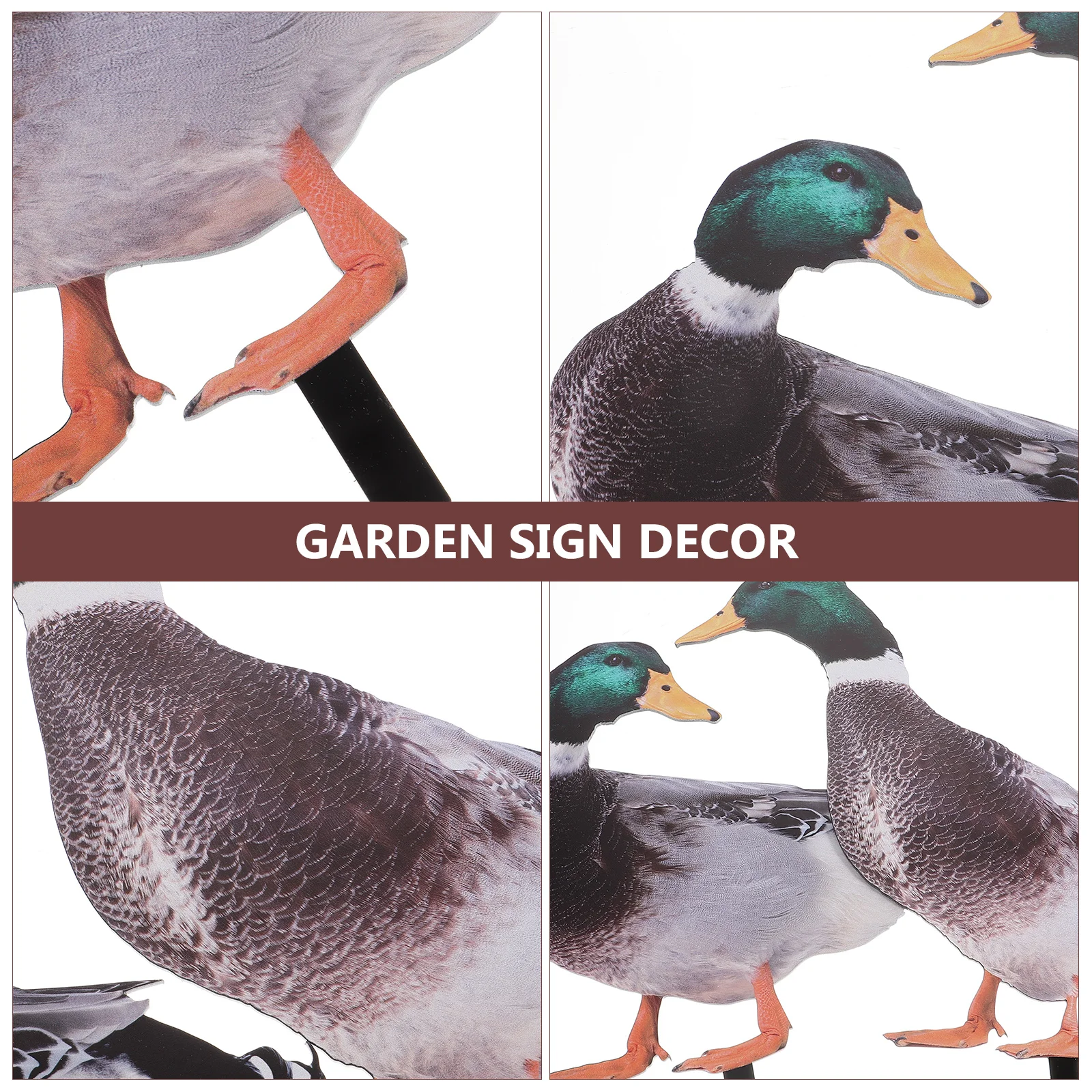 

2pcs Acrylic Duck Statue Outdoor Garden Sculpture Lawn Ornament Acrylic Duck Statue Festive Holiday Home Yard Model