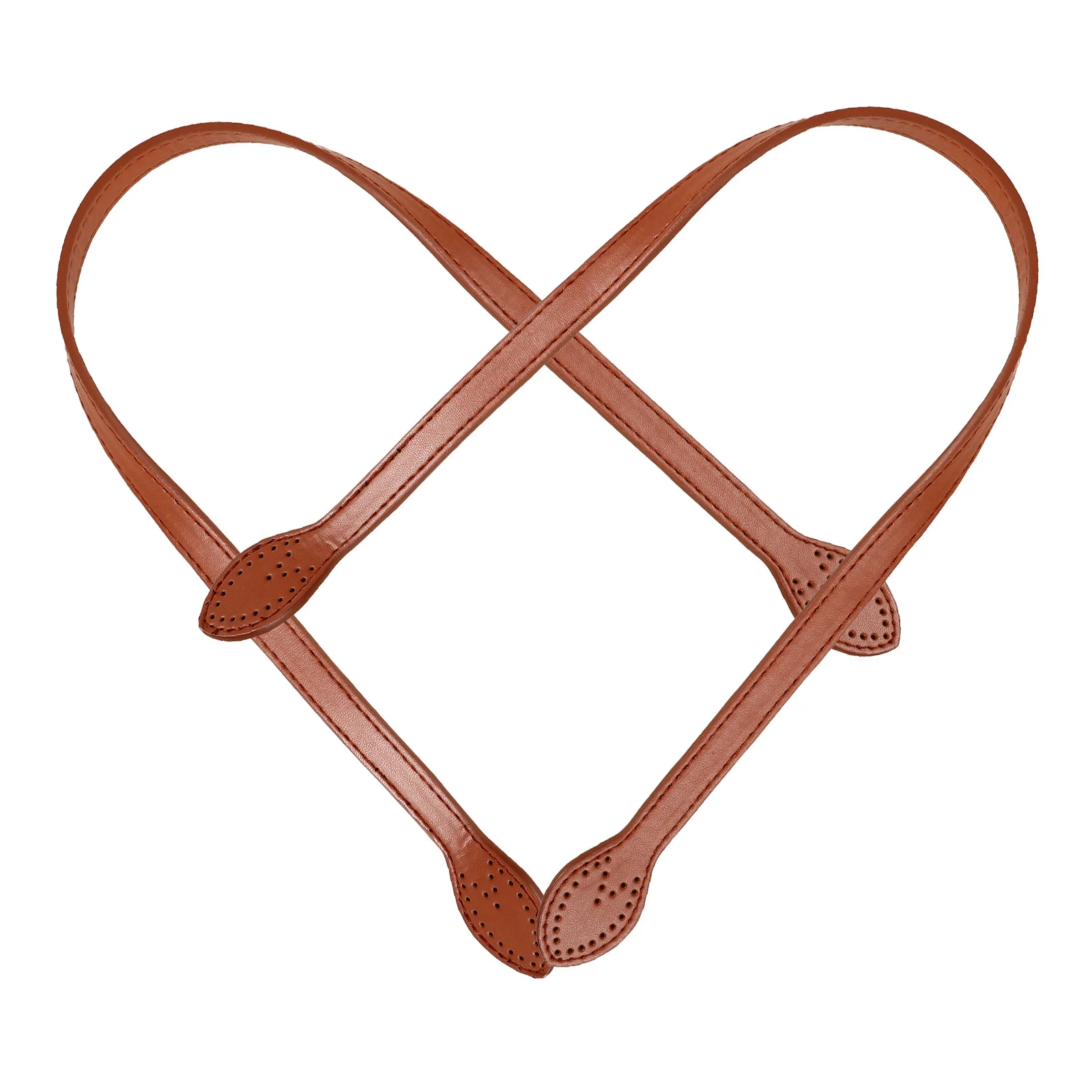 

2Pcs Shoulder Straps Replacement for Handbag Clutch Purse Durable Fashion Bag Handles Repair Accessories Brown Yellow