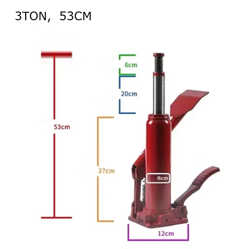 2TON-4Ton Pedal fuß typ hydraulische flasche Jack für ändern reifen von fahrzeug auto off-road-SUV off-road reifen reifen ändern – Detail 4