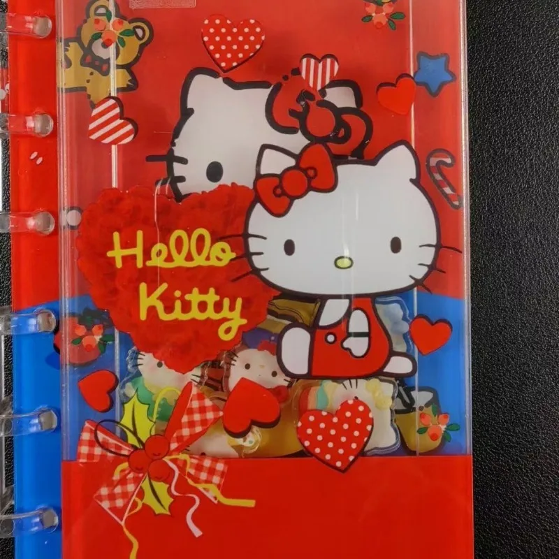 Kawaii A7 Hello Kitty kuromi Notebook Notepad ไดอารี่น่ารักการ์ตูน Shaker สไตล์สร้างสรรค์อะคริลิคหลวมหนังสือของขวัญสําหรับทุกคน