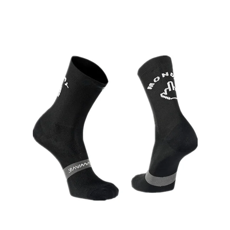 Meias de ciclismo respiráveis para homens e mulheres, Polegar Meias De Dedo Médio, Meias De Bicicleta De Estrada, Correndo Sports Racing Socks, Sexta-feira Sorriso Engraçado, Novo