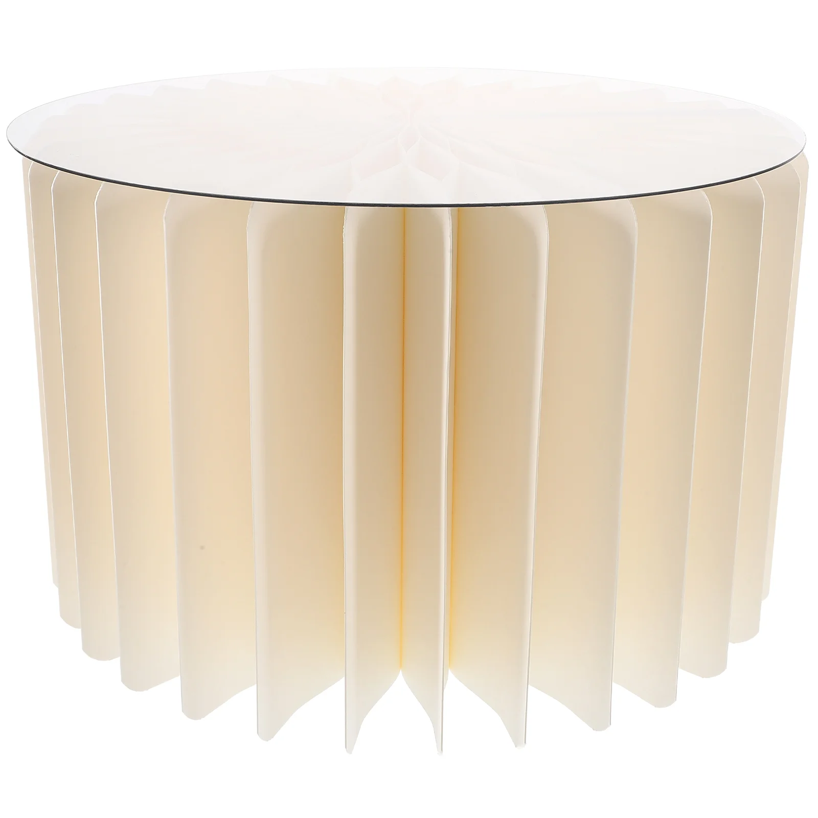

1PC Folding Dessert Table Decorative Paper Wedding Birthday Centerpiece Craft Artwork Round Decorative for Decor