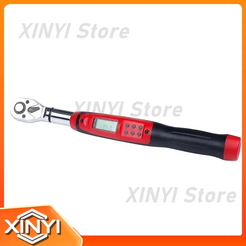 for 135Nm Digital Torque Wrench 3/8 Inch Metric Alloy Spanner Torsion Presetable Ratchet Socket for Car Production Engine