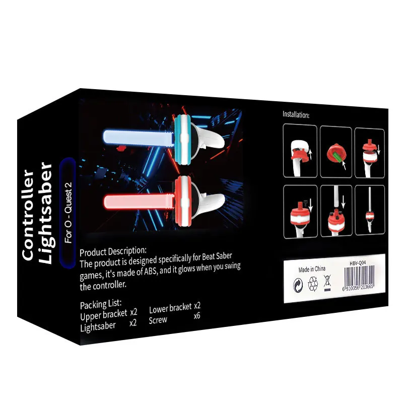 ملحقات عصا الضوء Iplay Gamepad لـ Oculus Quest2 VR مقبض Lightsaber (عصا) مجموعة لعبة قابلة للتطبيق لـ Rhythm Lightsaber #6
