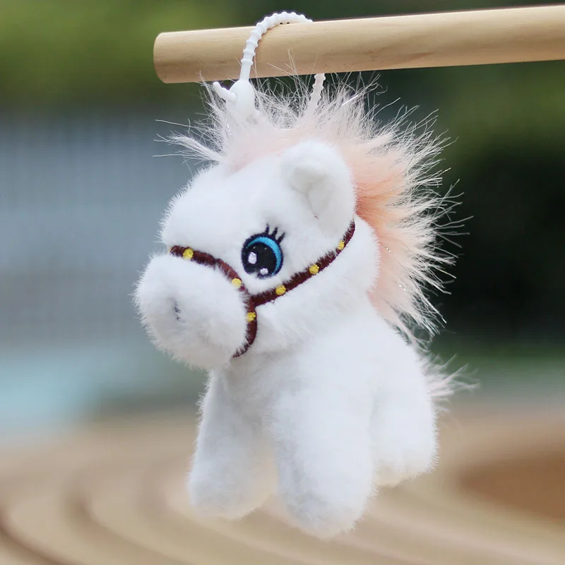 2026 Het Jaar van het Paard Sleutelhanger Feestcadeaus Pluche Paard Sleutelhangers op de Telefoon Nieuwjaar Sleutelhanger voor Tassen Nieuwjaarscadeaus