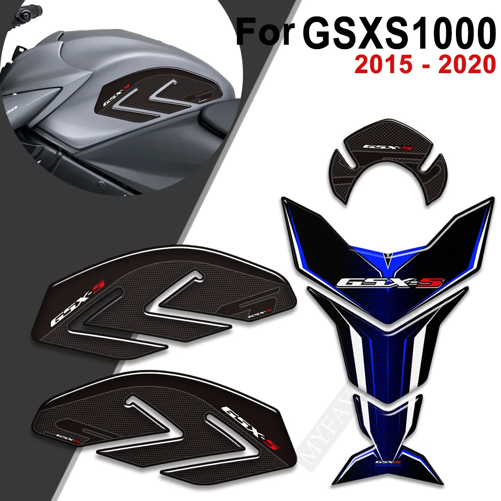 For Suzuki GSX-S1000 GSX-S1000F GSXS1000 GSX S1000 S 1000 F 2015 - 2020 Motorcycle Tank Pad Side Grips Protection Stickers