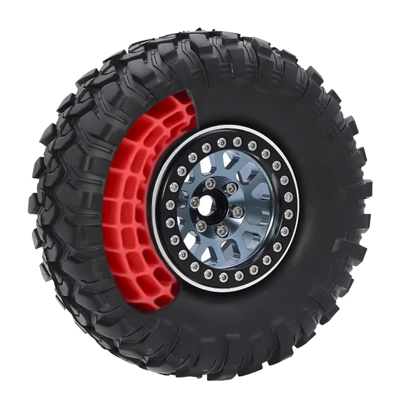 

Efficient 4PCS Silicone Rubber Insert Foam Tire Fit For 1.9 Inch Wheel Tires 108Mm Foam Fit For 1/10 RC Crawler Car Parts -Green