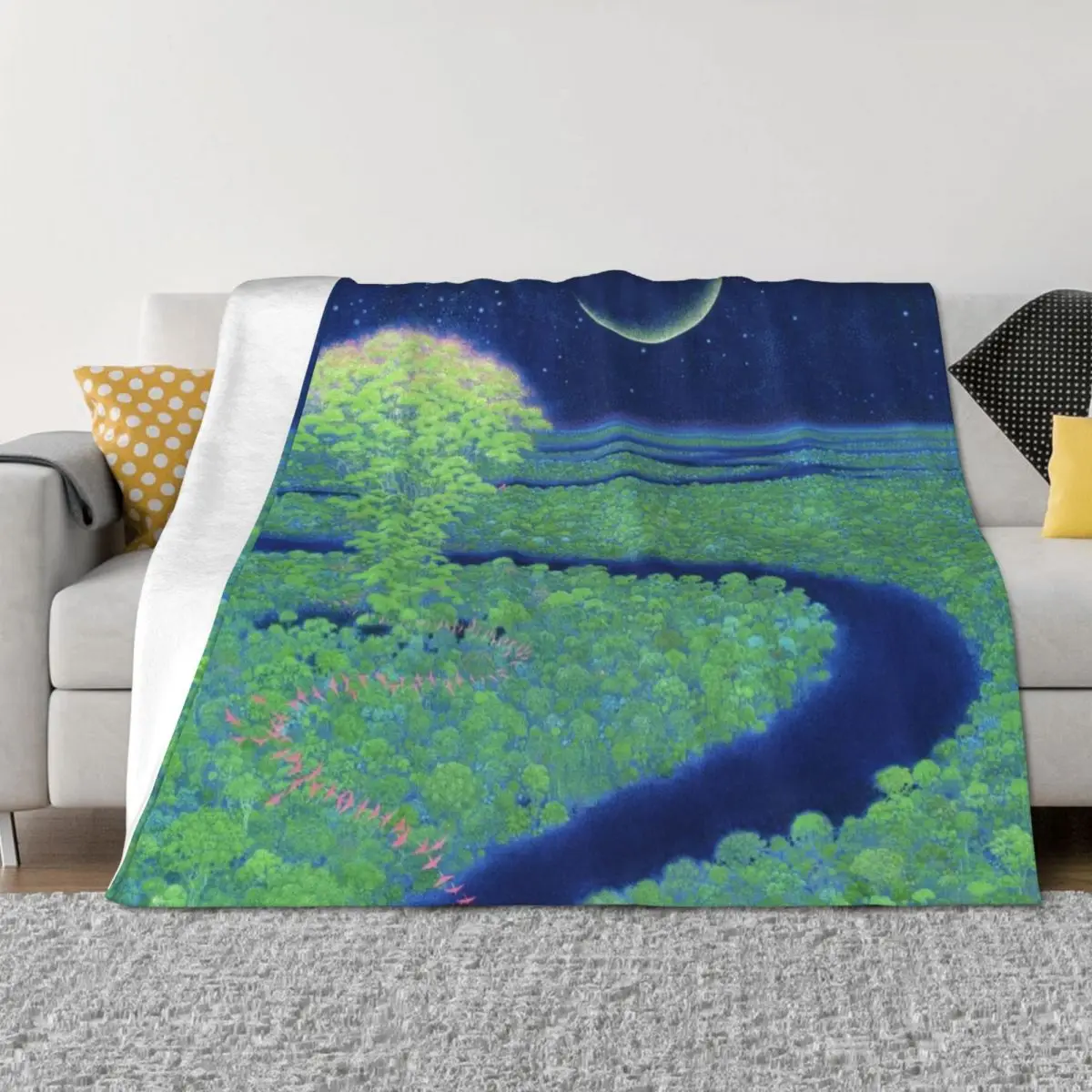 

Secret of Mana Throw Blanket for sofa Sleeping Bag Beautifuls Hairy Blankets