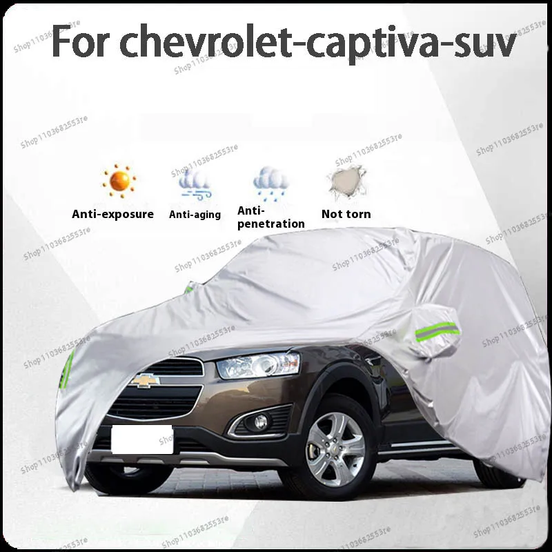 

Чехол для автомобиля Chevrolet Captiva Fit — водонепроницаемый, пылезащитный, солнцезащитный козырек (УФ), снегозащитный | Серебряное полное покрытие с защитой в течение всего дня