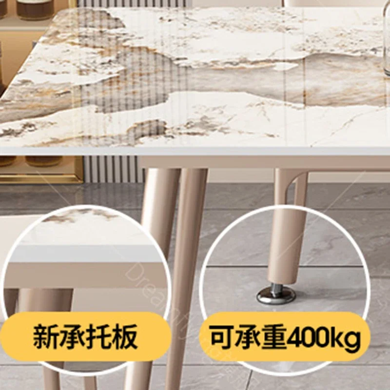 Side Balcony Dining Tables Modern Center Desk Console Dining Tables Hallway Marble Sillas Para Comedor Home Furniture WJ20XP