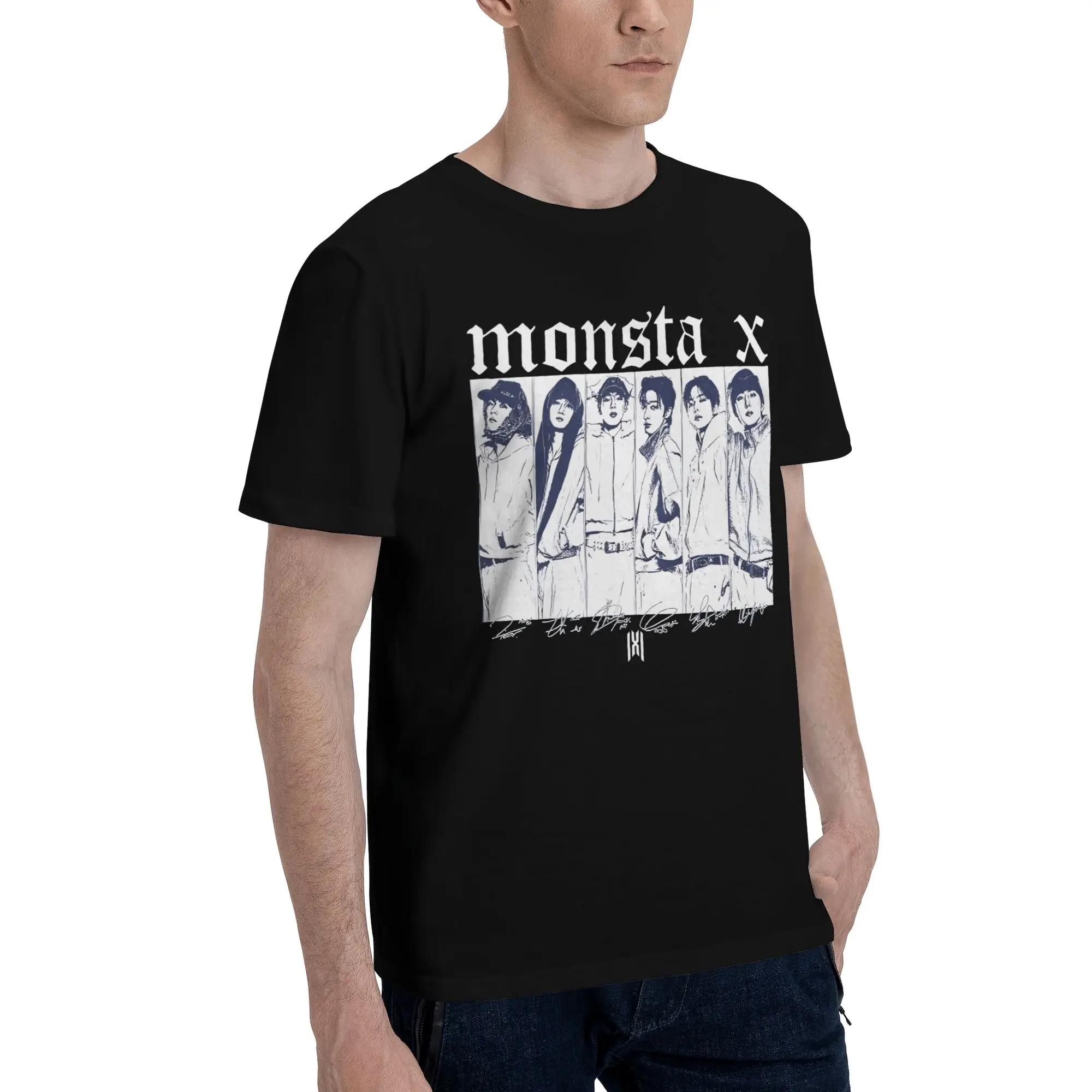 All Seasons Monsta X the X Nexus North America World Tour T Shirt for Men Women  Cotton Tee Shirt Short Sleeve Clothes