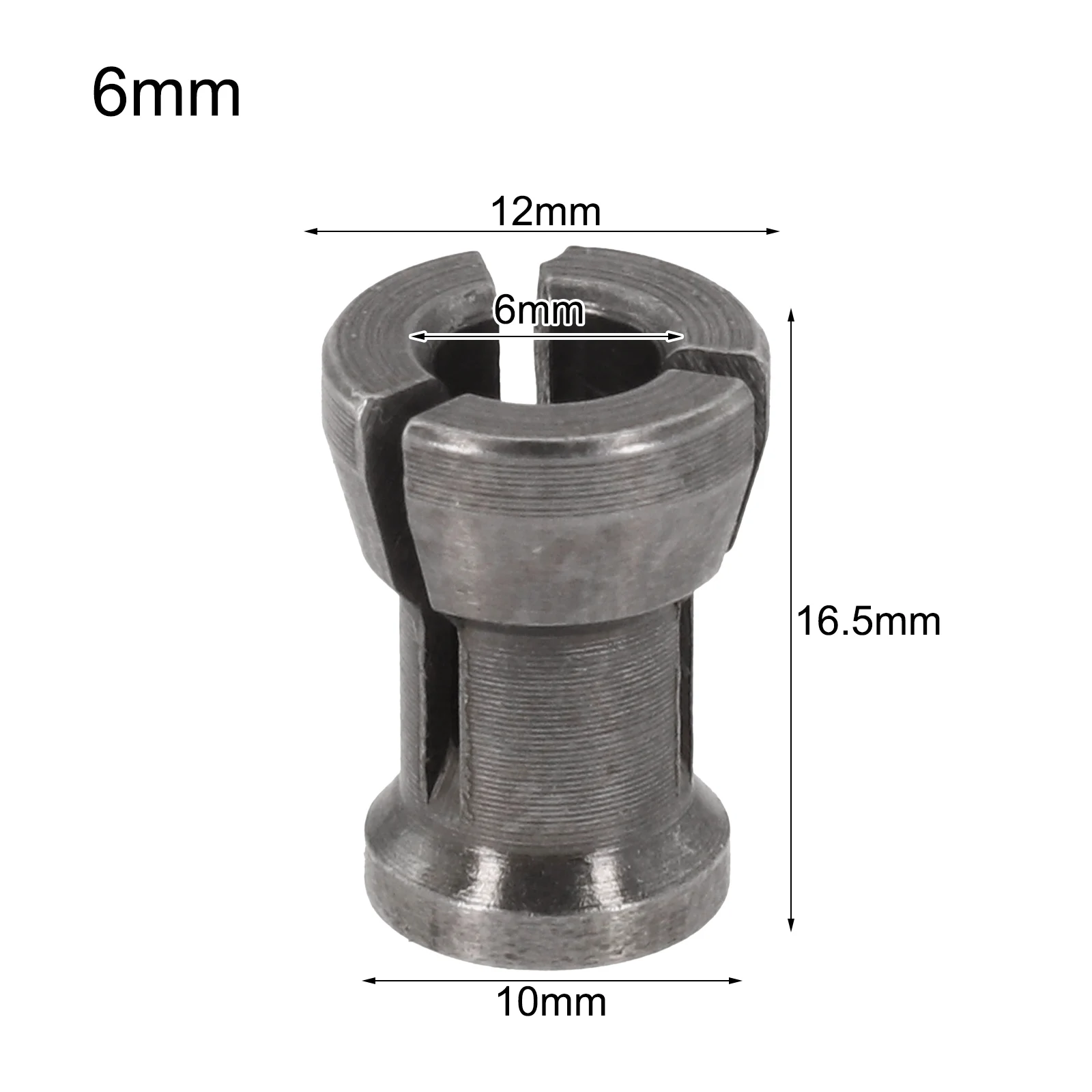 1/3pcs 6mm/ 6.35mm/ 8mm Collet Chuck Carbon Steel Collets Chuck Engraving Trimming Machine Electric Router Milling Cutter Access