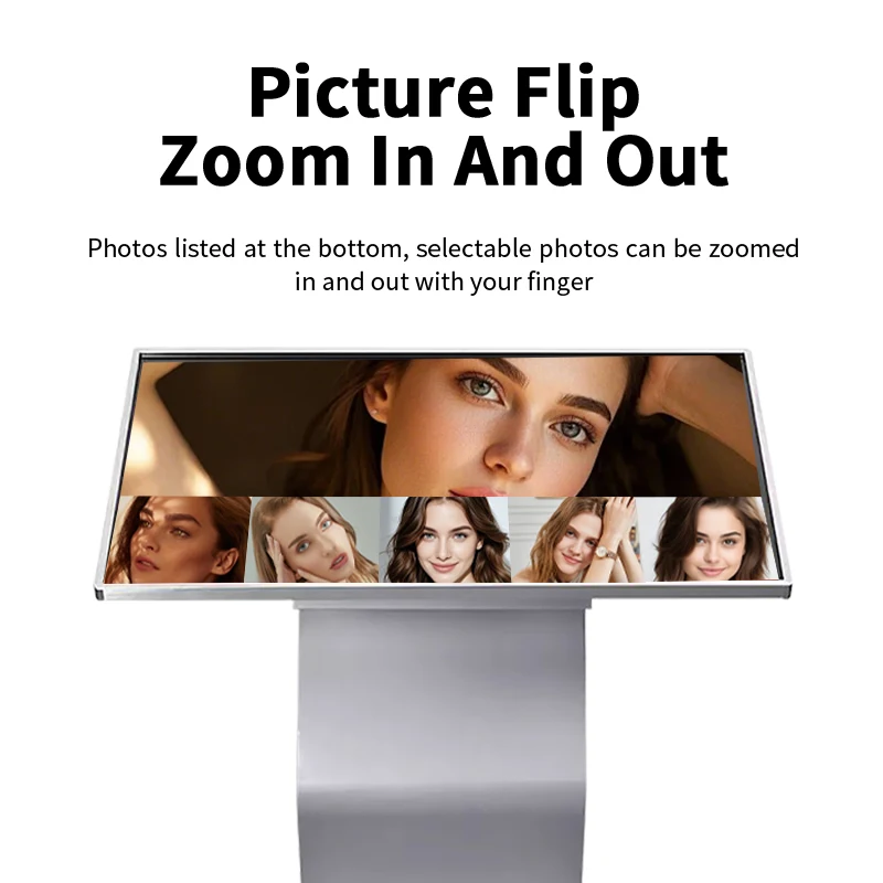 Android Information Kiosk Self Service Kiosk 55 Inch Android Interactive Touch Screen Monitor Digital Signage