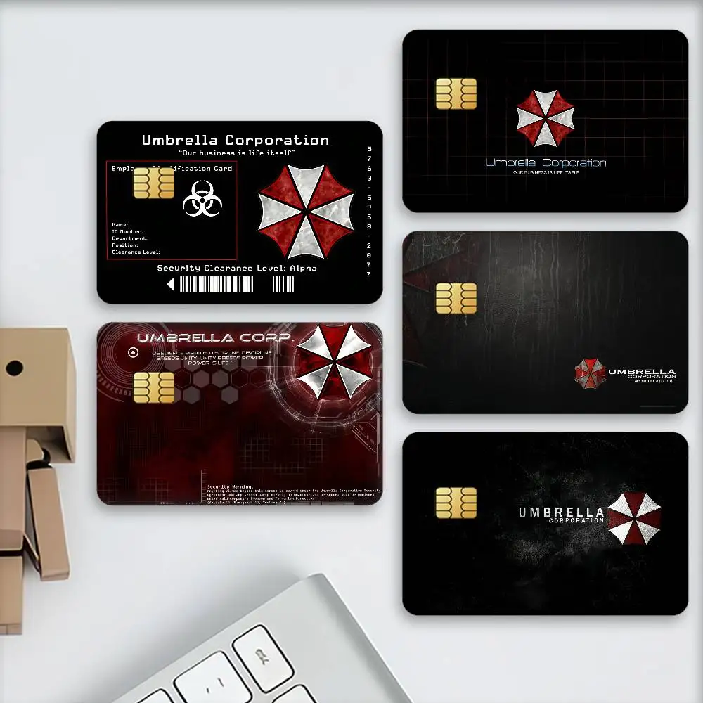 Game Umbrella Corporation Credit Decorative Card Stickers Suitable For Bank Cards Metro Transit Anti-scratch Gift 4PCS