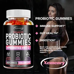 Probiotic Gummies - Supports Healthy Digestion & Immune System, Reduces Bloating & Acidity