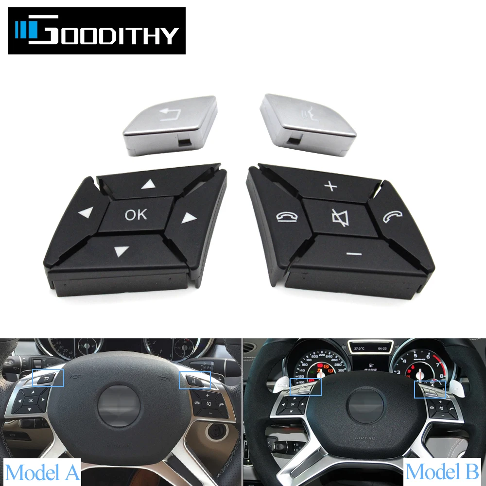 

Car Interior Left Right Multi-Function Steering Wheel Button Control Switch For Benz ML GL G Class W166 W463 GL550 GL350 ML350