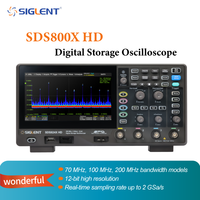 Siglent SDS802/804/812/814/822/824X HD High-definition Oscilloscope , 12 Bit Resolution, 2/4 Channels，Bandwidth 70MHz