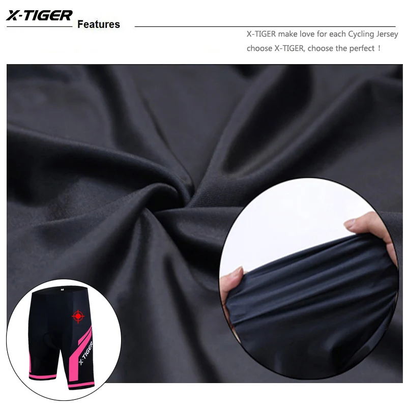 X-TIGER Women Cycling Shorts 3D Gel Padded Shockproof MTB Mountian Bicycle Shorts Road Racing Bike Shorts Summer Outfit Clothes - Image 6