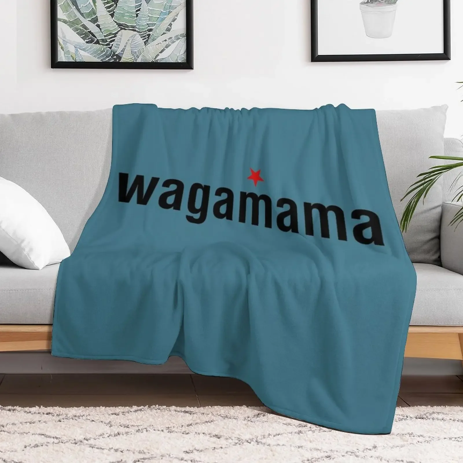 Wagamama Throw Blanket Soft Comfort Blanket for Reading Watching TV