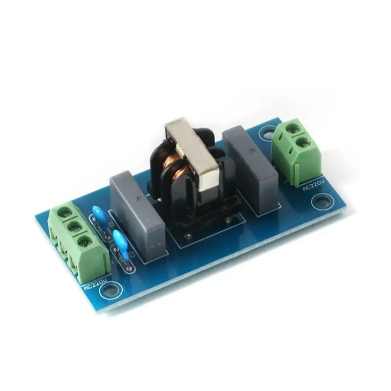 220V 2A EMI Power Filter Module Audio Noise Reduction Terminal Filter Board For Amplifier Electronic Equipment