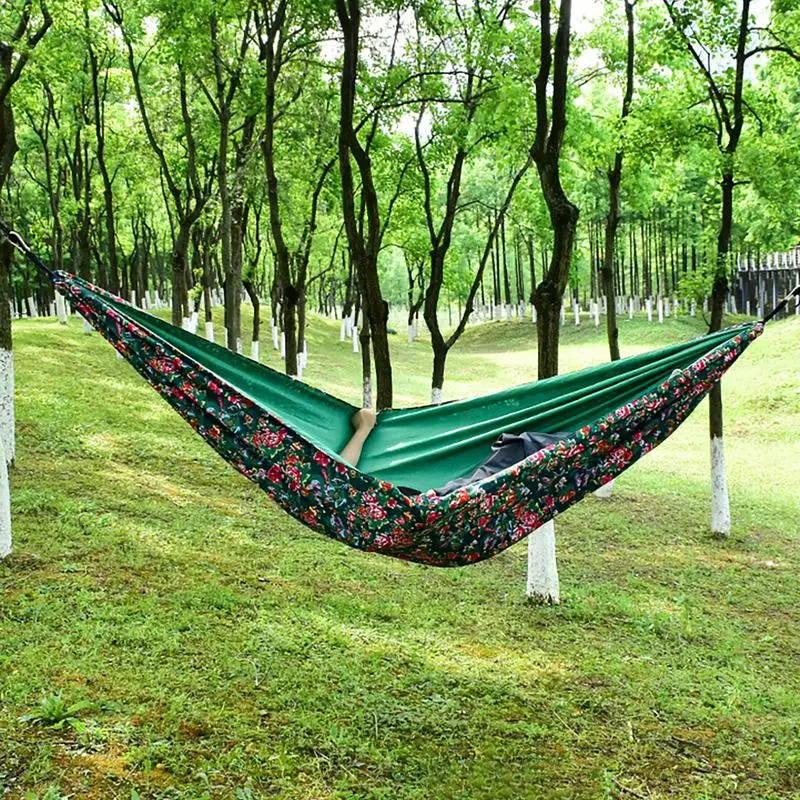 Camping Hammock Outdoor Camping Hiking Garden Hammock 106 x 55 Inch Tree Hammock 661 lb Load Capacity Hiking Gear for Hiking