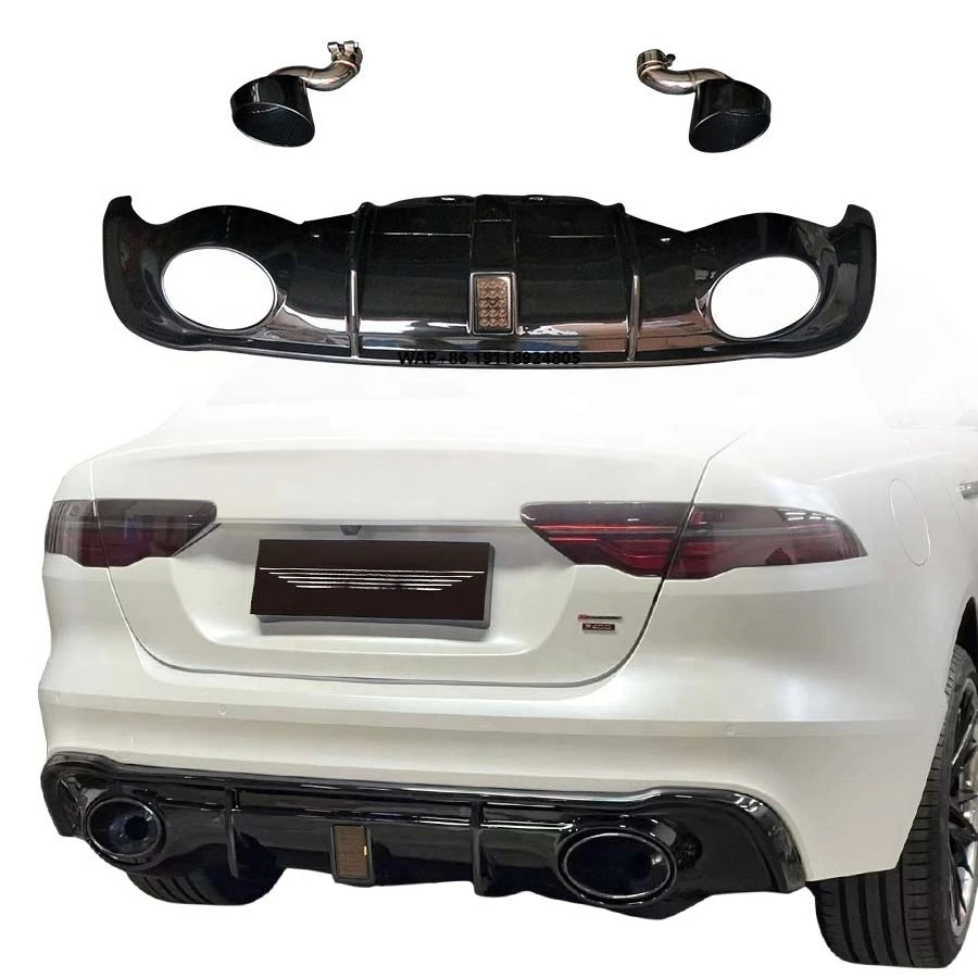 

RS Style New Rear Diffuser for XEL Bumper Lip Splitters Body Kits with Exhaust Cut-Outs Car Bumpers