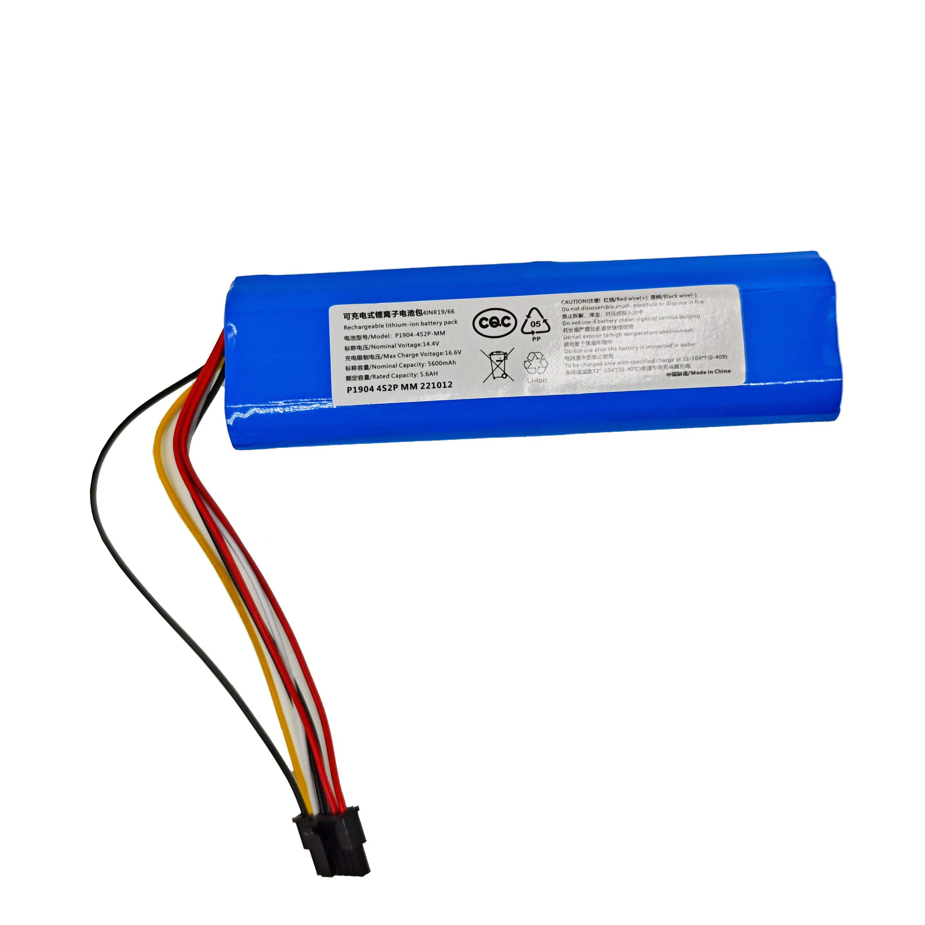 New 14.4V  6800mAh 12800mAh INR18650 MH1-4S2P-300S Robot Battery for Cecotec Conga 5090 5490 6090 Robotic Vacuum Cleaner