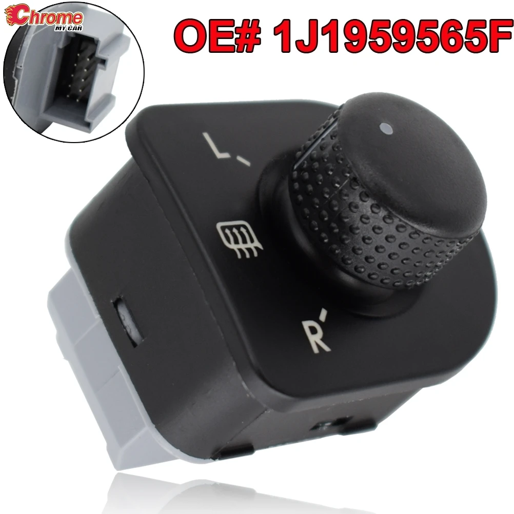 Wing Mirror Adjustment Switch For VW T5 Golf MK4 1J1 1J5 Bora New Beetle 9C1 1C1 1Y7 Passat 3B2 3B3 3B5 3B6 3BG OE#1J1959565E01C