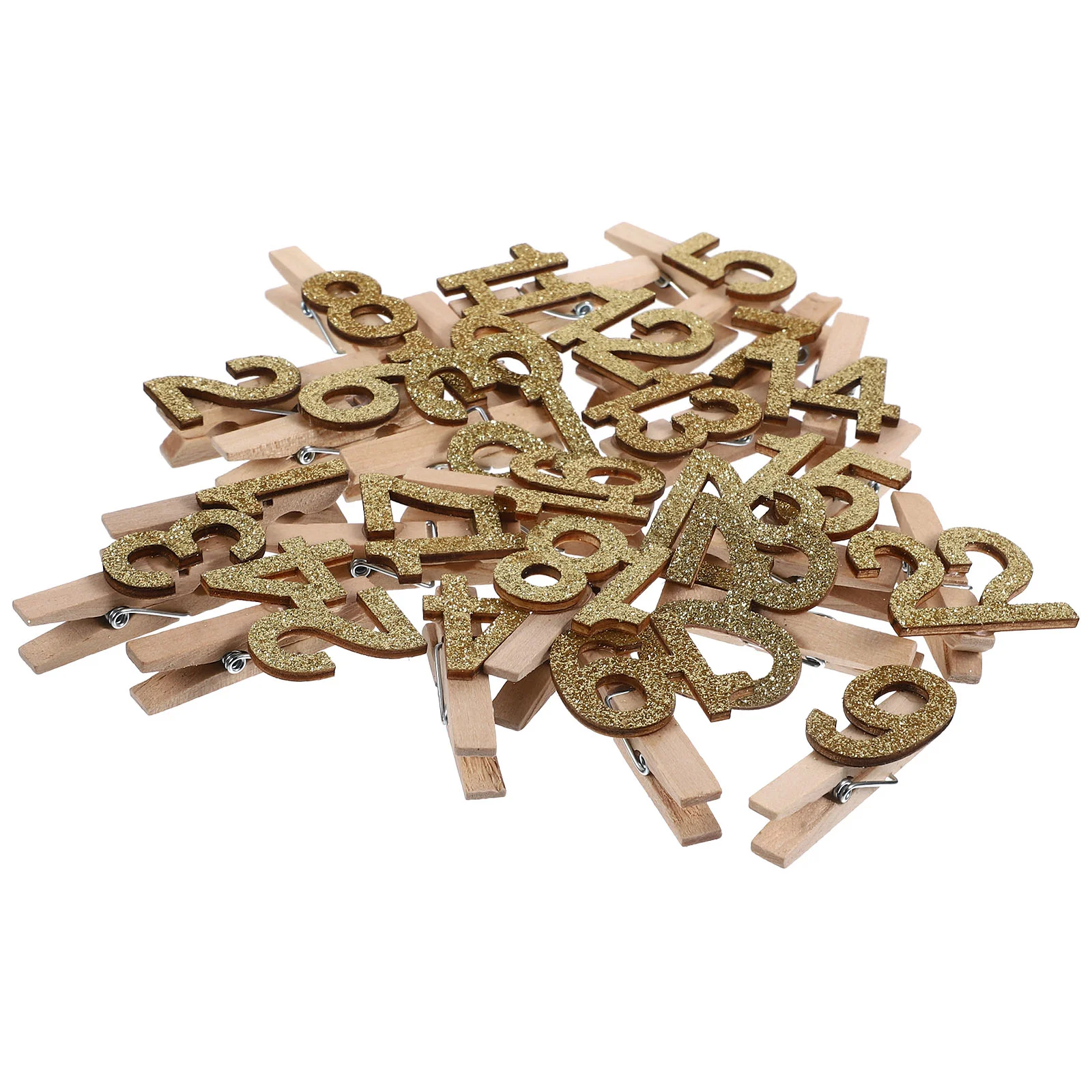 24 Pcs Adorable Photo Clamps Wooden Clip Storage Small Crafts (ky0259) Decorative Mini Party Picture